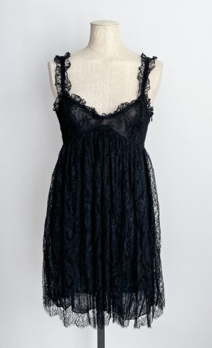 BLUMARINE 1991 Babydoll Lace Dress (S)