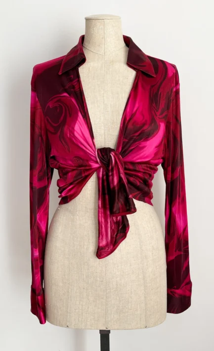 GUCCI 2001 Hot Pink Lava Blouse (S-M)