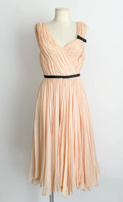 CHLOÉ 2004 Nicole Kidman Blush Silk Dress (S)
