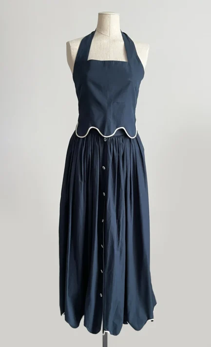 CHANTAL THOMASS 1993 Navy Cotton Set (S)