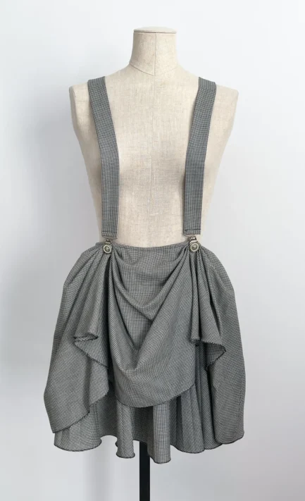 VERSUS 1994 Houndstooth Strap Skirt (M)