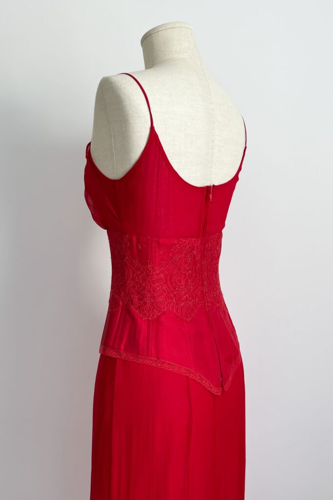 Ensemble Corset + Veste Imprimé Léopard Lolita Lempicka été 1998 - Soie - Taille M - Vintage