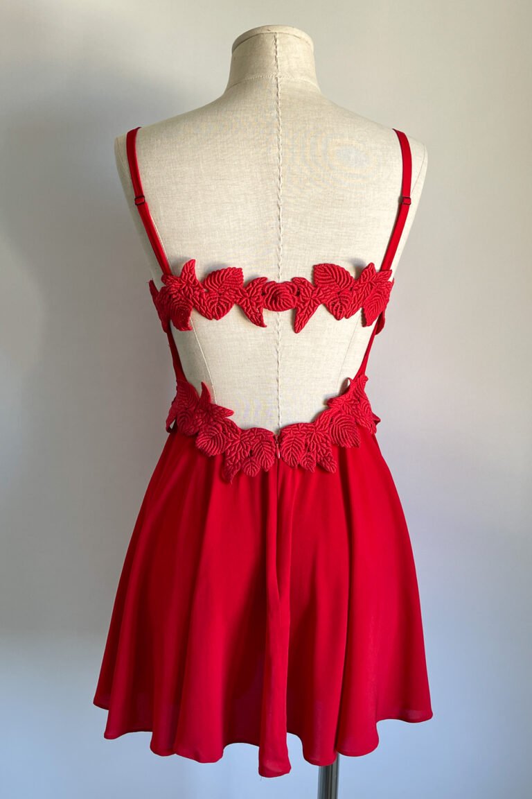 Lolita Lempicka 1990s Lattice Mini Dress