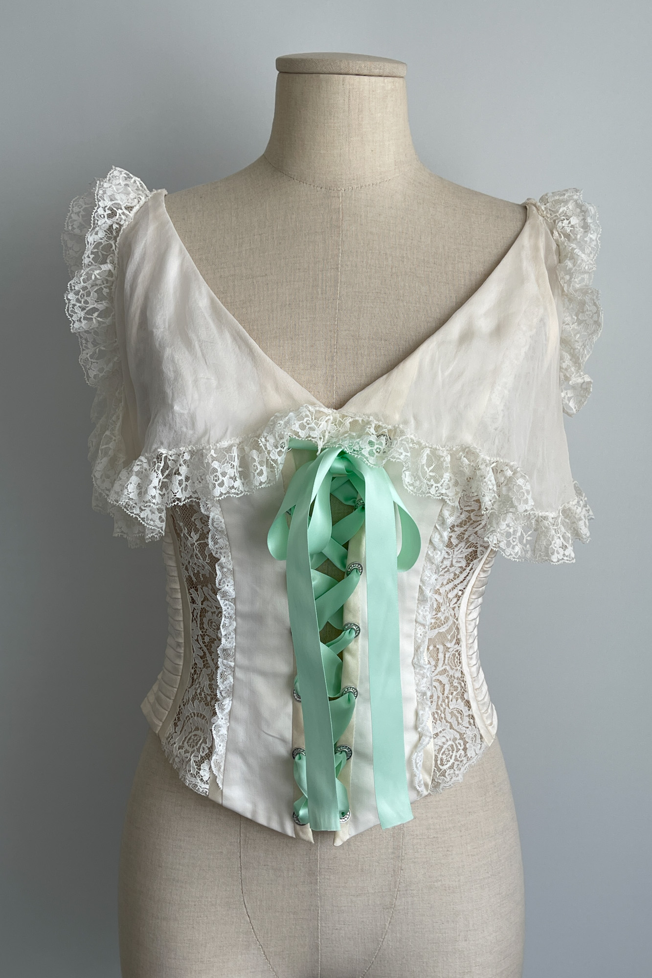 van halen reworked lace front corset —