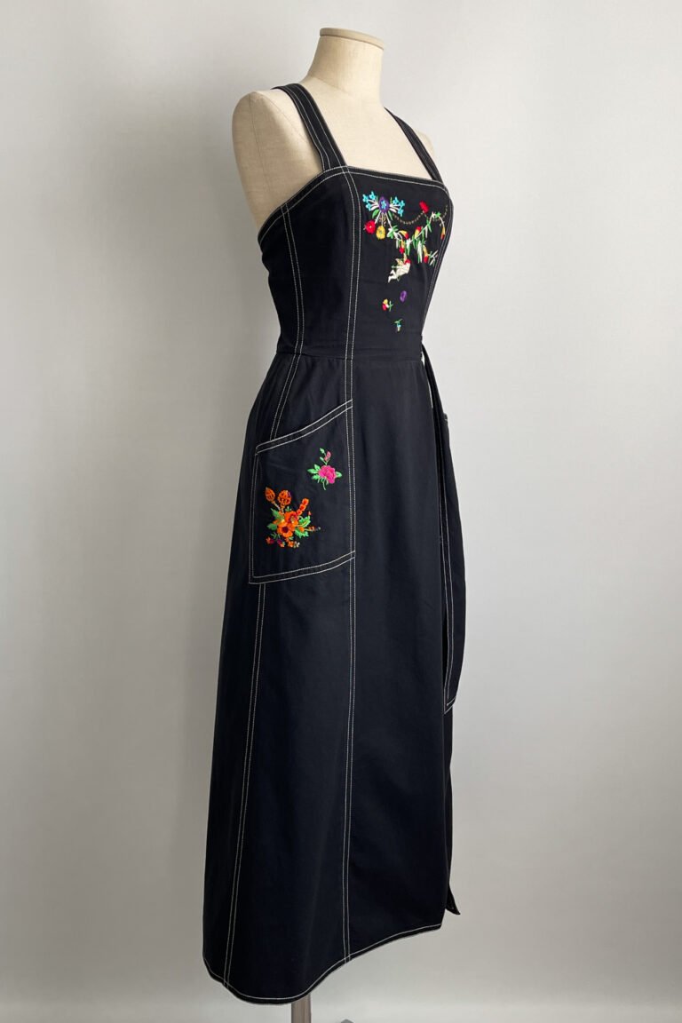 Gorgeous Resort 1993 Christian Lacroix Crisp Cotton Floral Print Halter Dress w Pouf Back Skirt