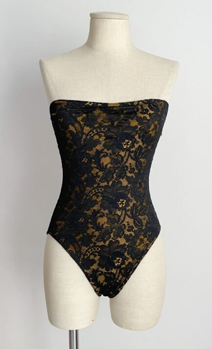 CHRISTIAN LACROIX 1992 Lace Bodysuit (S)