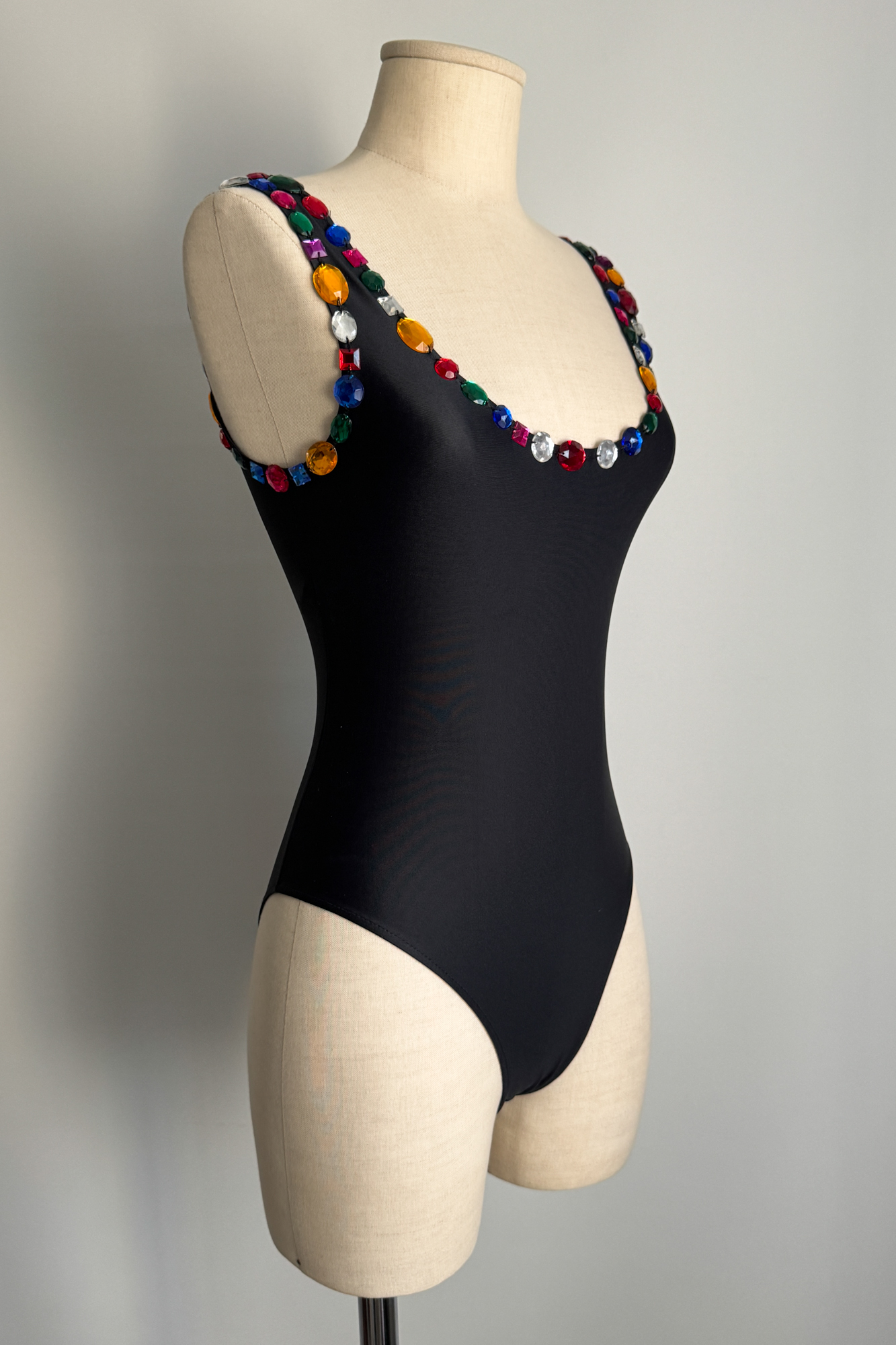 EMERIEU-Dolce-&-Gabbana-FW-1991-black-multicolor-rhinestones-vintage-swimsuit-2