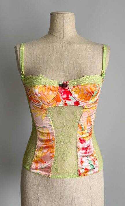 D&G 2005 Turquoise Floral Top (S-M)
