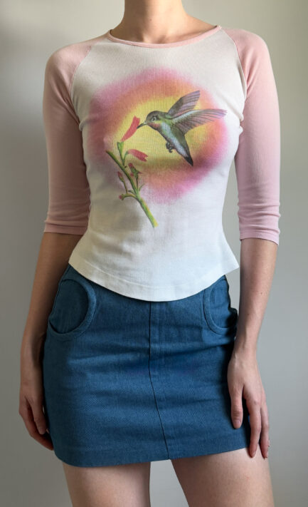 CHLOÉ 1999 Humming Bird Cotton Top (S-M)