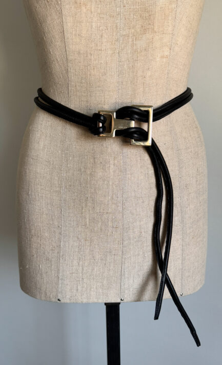 GUCCI 2004 Wrap Around Rope Leather Belt