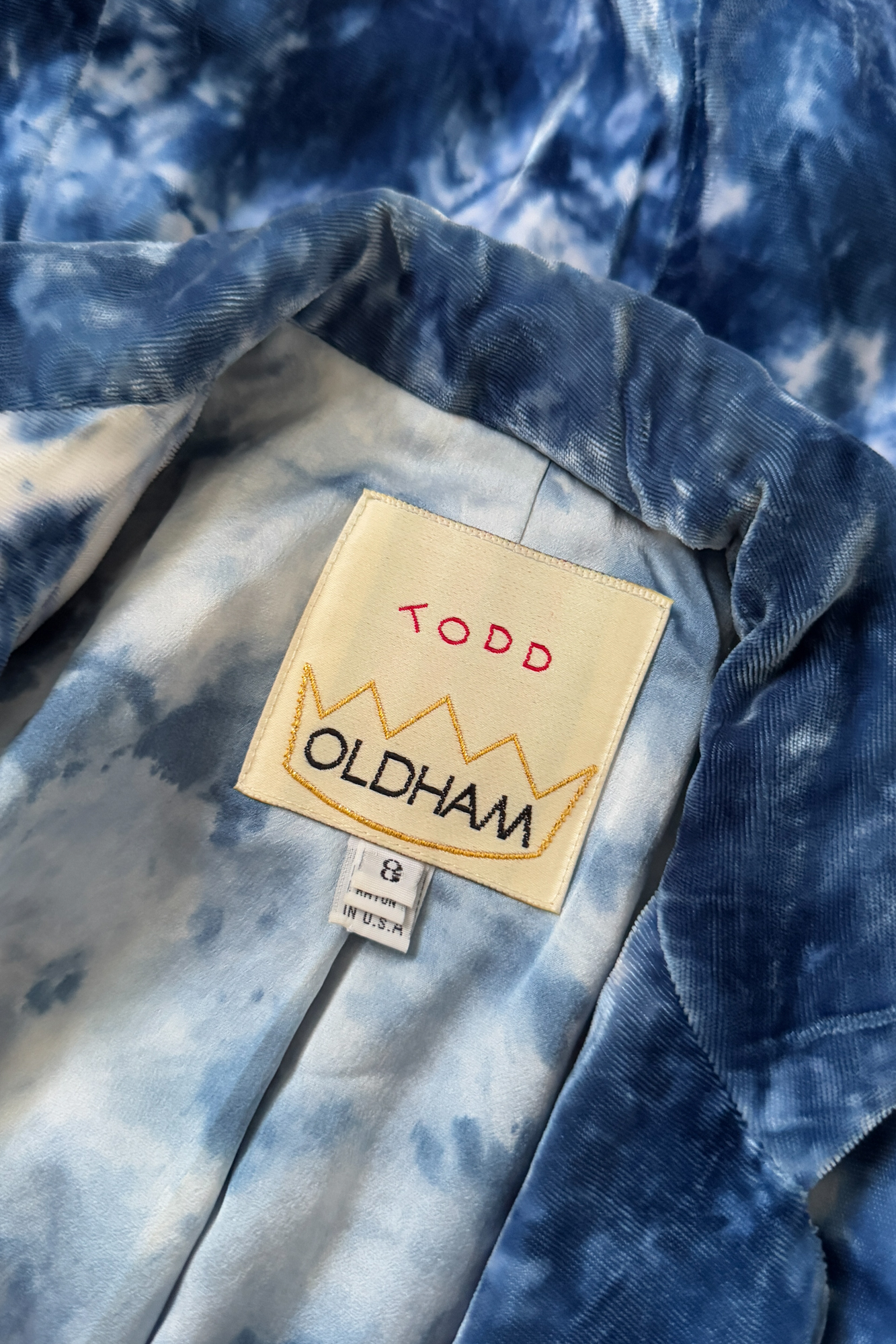 EMERIEU-Todd-Oldham-FW-1994-blue-veltvet-jacket-button-blazer-label