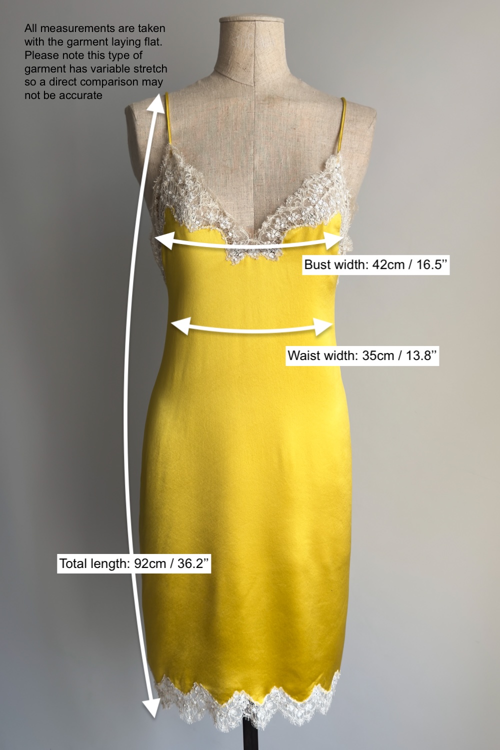 EMERIEU-Valentino-SS-2006-vintage-yellow-silk-beaded-slip-dress-measurements