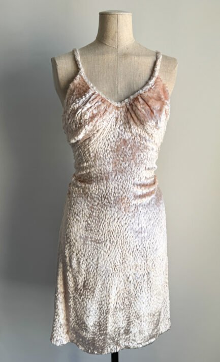 VIVIENNE WESTWOOD 1994 Link Pink Faux-Fur Midi Dress (XS-S)