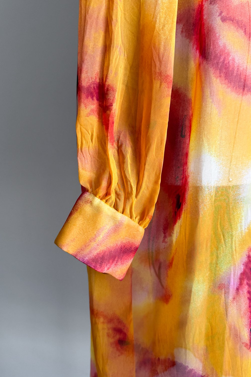 EMERIEU-Christian-Dior-by-John-Galliano-SS-2001-orange-red-printed-button-midi-dress-7