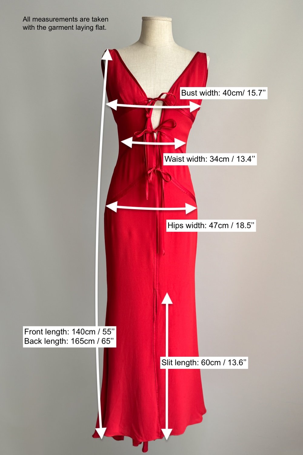 EMERIEU-Valentino-Garavani-2000s-vintage-red-tie-gown-measurements