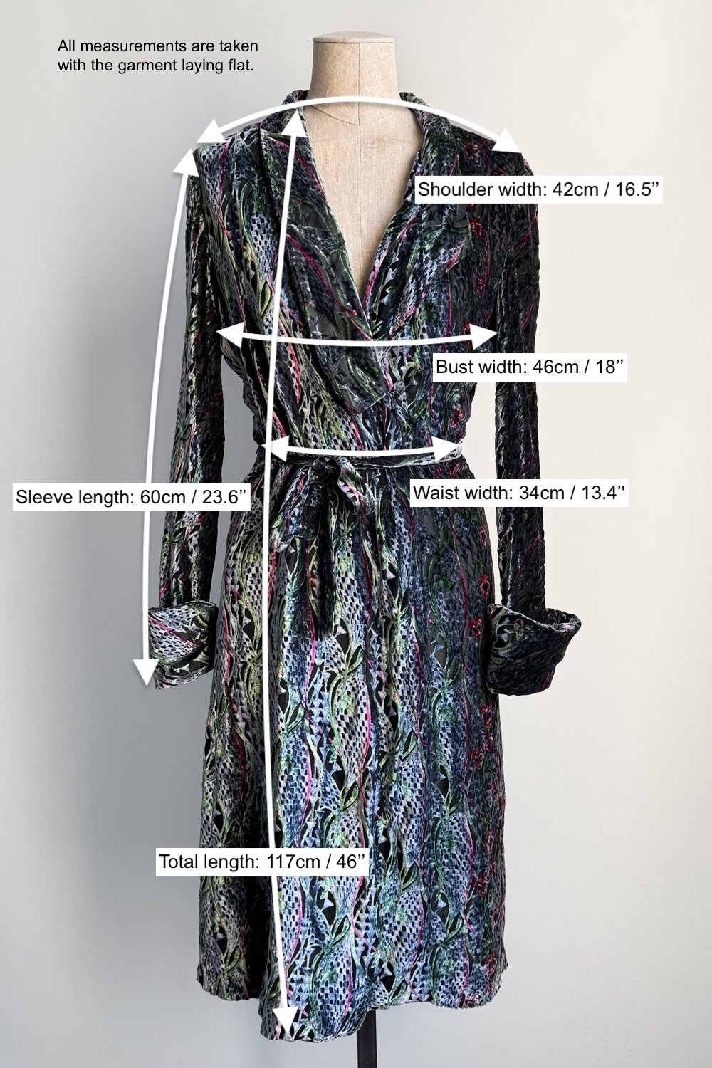 EMERIEU-Chloé-by-Stella-McCartney-FW-1998-vintage-velvet-floral-midi-long-sleeves-dress-measurements