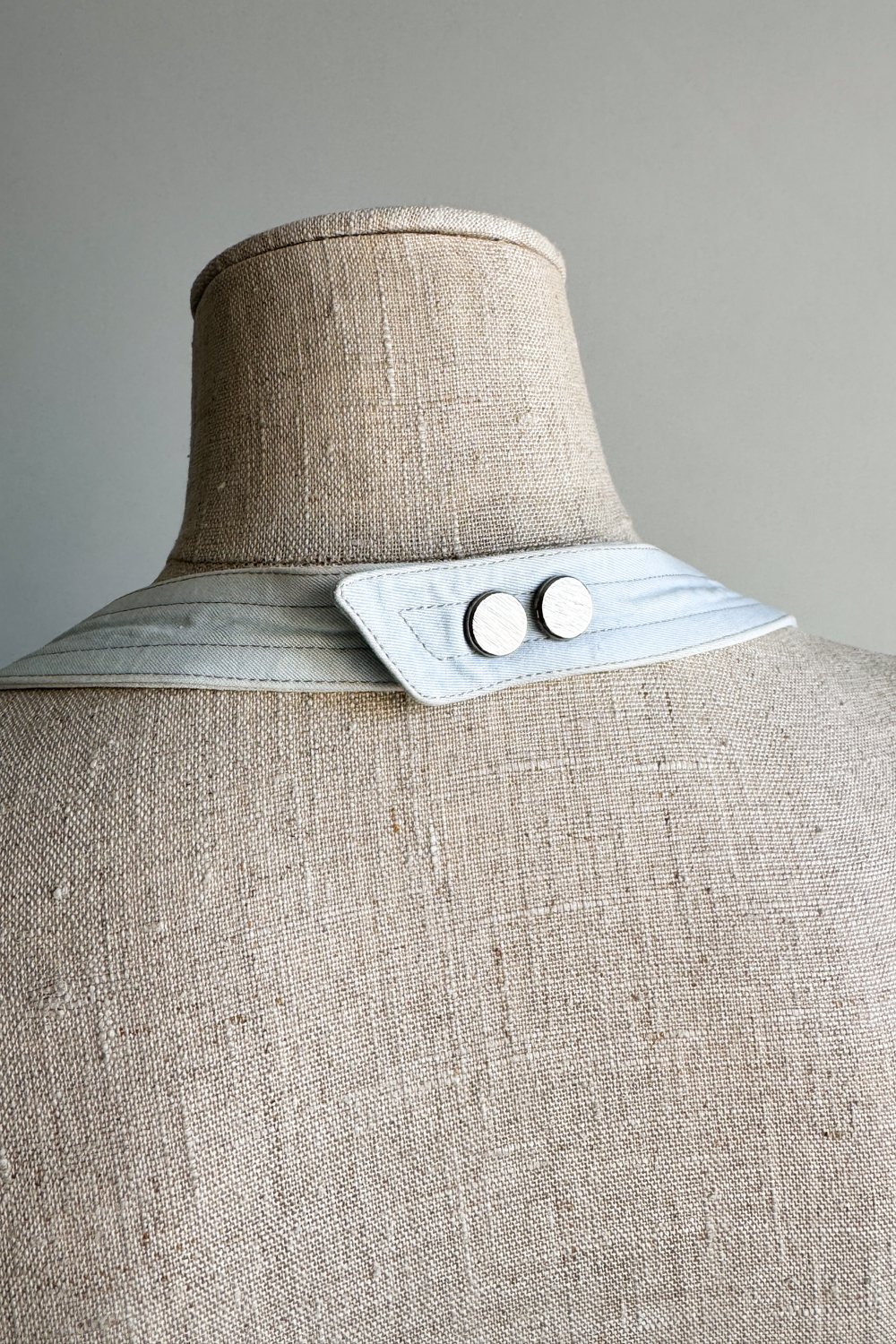 EMERIEU-Thierry-Mugler-SS-1990-vintage-light-blue-cotton-skater-belted-midi-summer-dress-10