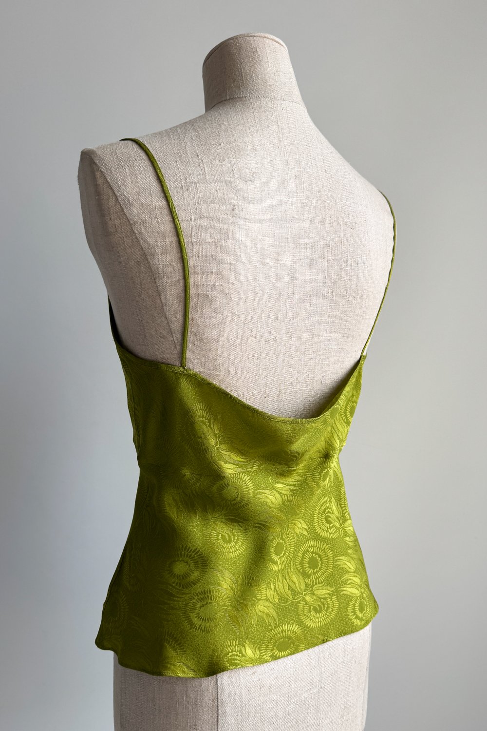 EMERIEU-christian-dior-by-john-galliano-SS-1998-vintage-chartreuse-green-silk-caraco-top-3