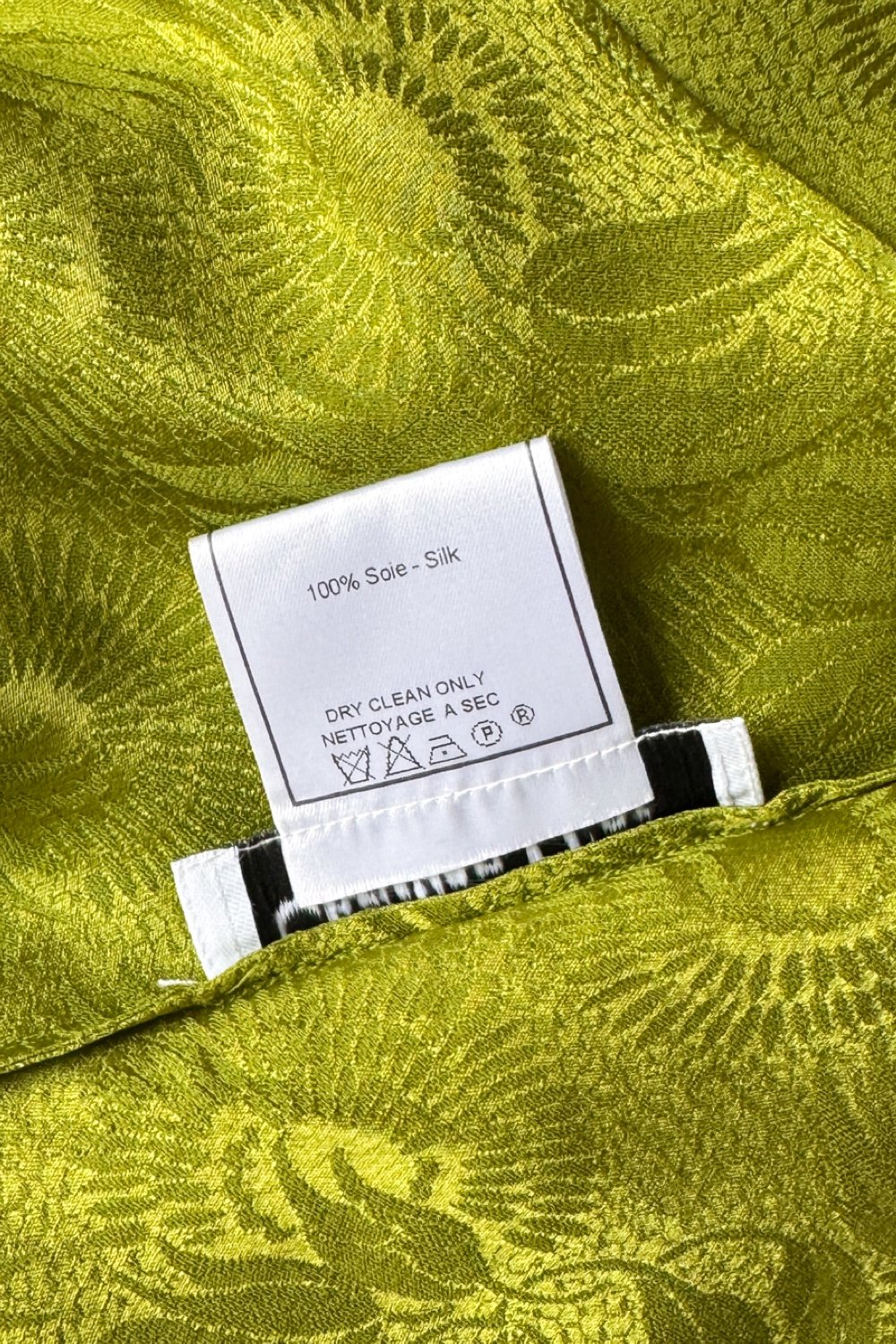 EMERIEU-christian-dior-by-john-galliano-SS-1998-vintage-chartreuse-green-silk-caraco-top-compo