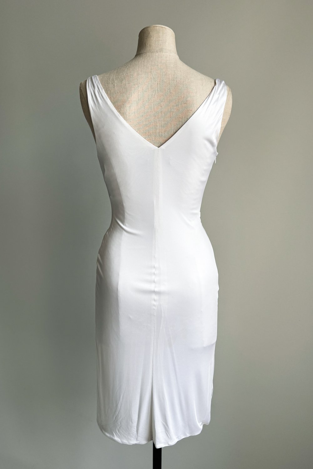 EMERIEU-Versace-2006-2000s-white-draped-ruffle-mini-dress-4