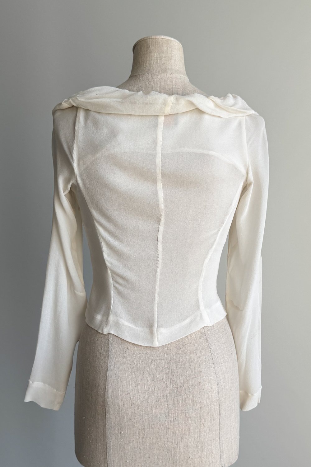 EMERIEU-Vivienne-Westwood-Anglomania-2000s-vintage-ivory-silk-chiffon-draped-blouse-4