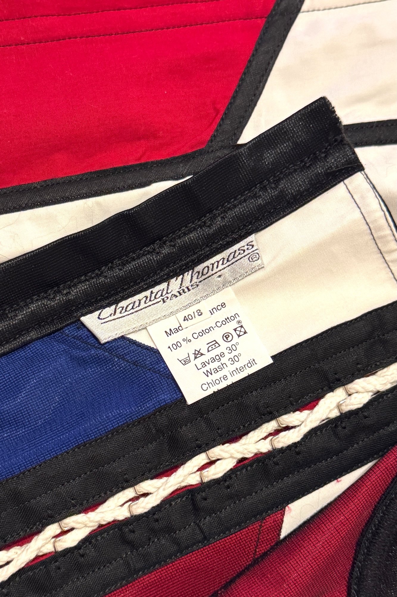EMERIEU-Chantal-Thomass-spring-summer-1992-multicolor-cotton-lace-up-corset-2 copie