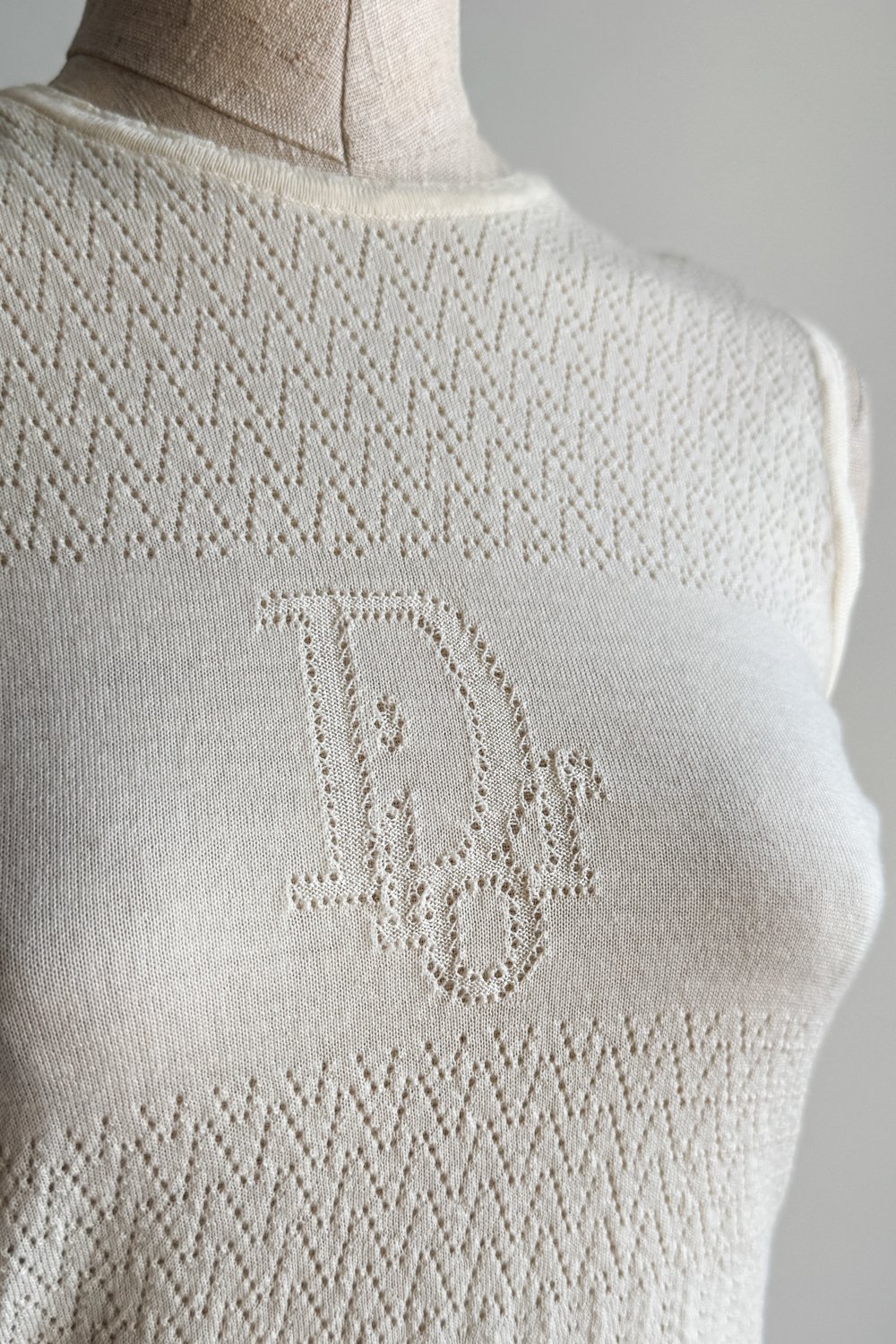 EMERIEU-Christian-Dior-by-john-Galliano-SS-2003-vintage-cream-knit-tank-top-cardigan-set-11
