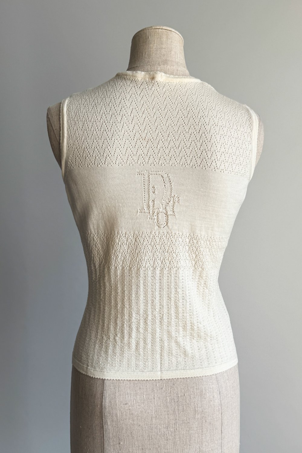 EMERIEU-Christian-Dior-by-john-Galliano-SS-2003-vintage-cream-knit-tank-top-cardigan-set-7