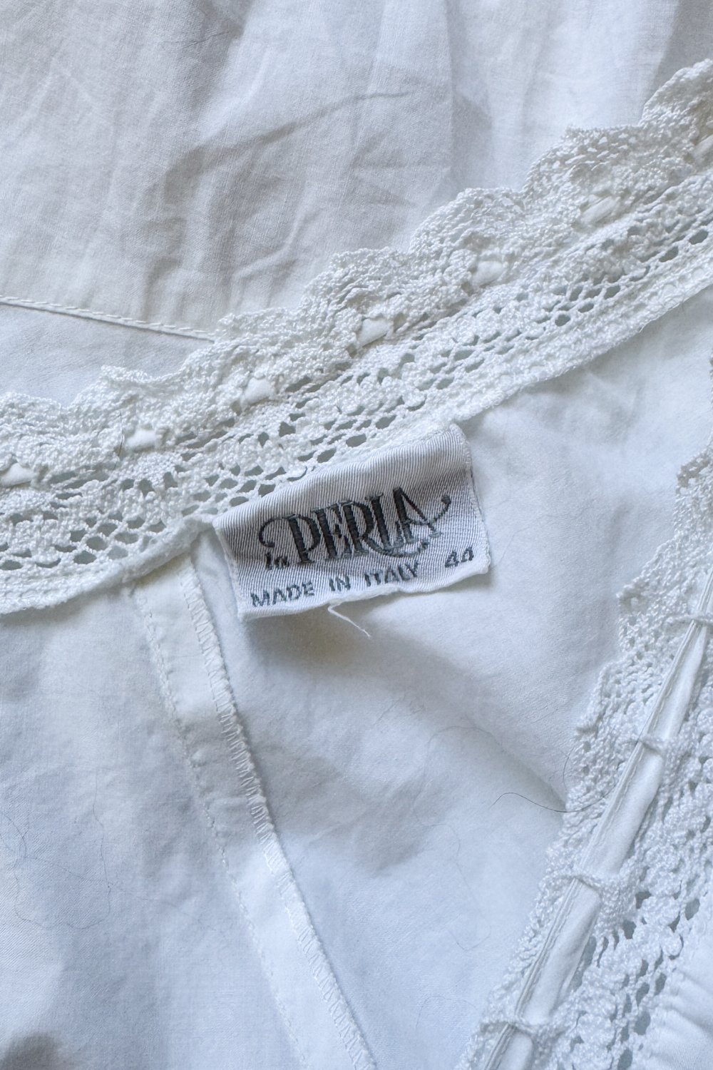 EMERIEU-La-Perla-1990s-vintage-white-cotton-top-label