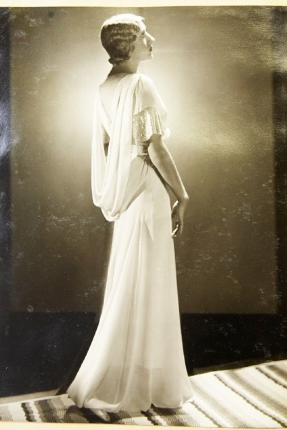 EMERIEU-Lanvin-1970s-vintage-blue-azure-jersey-cape-gown-reference-3