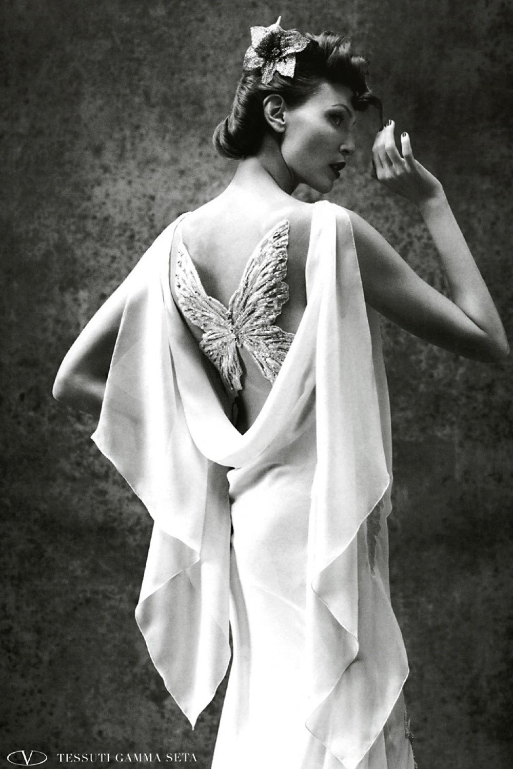 EMERIEU-Valentino-Roma-SS-2005-vintage-white-draped-jersey-top-&-beaded-butterfly-bra-set-reference
