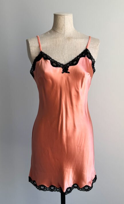 DOLCE & GABBANA 1995 Vintage Pink Satin Slip Dress (S-M)