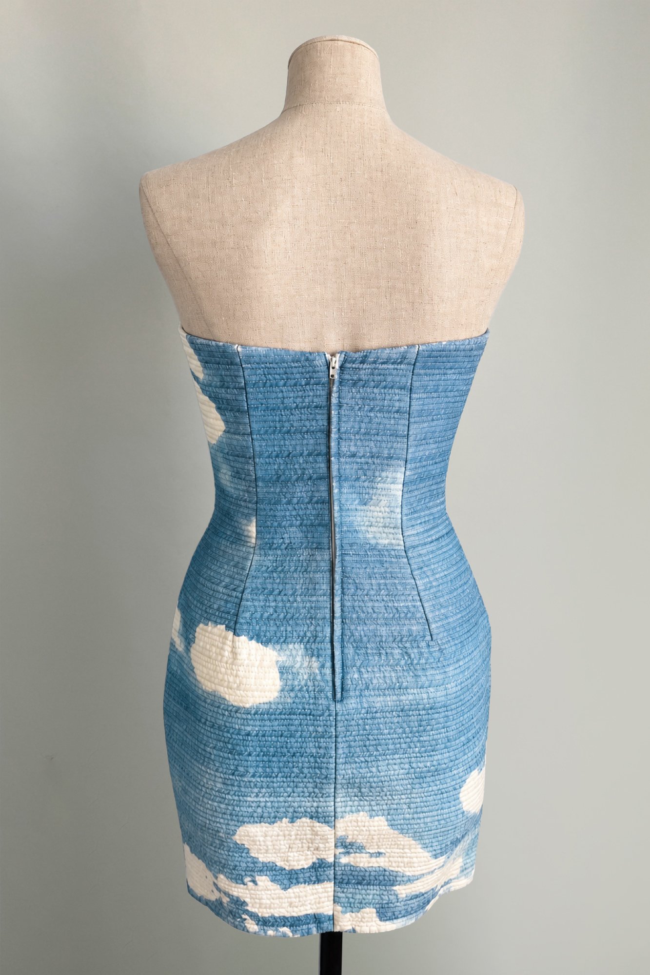 EMERIEU-Gianfranco-Ferre-SS-1992-vintage-cloud-print-mini-silk-dress-4