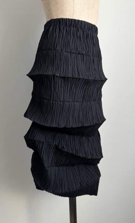 ISSEY MIYAKE SS 1994 Black Accordion Skirt